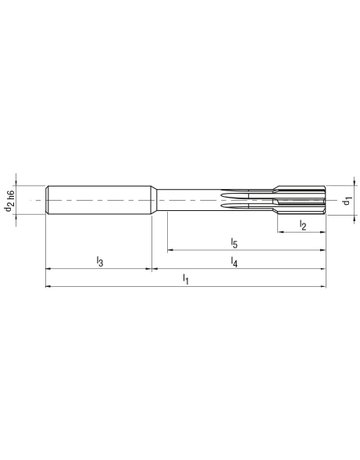 Bild Reibahle HNC WN VHM TiALN Typ UNI Grundl och 6,03mm BECK-2