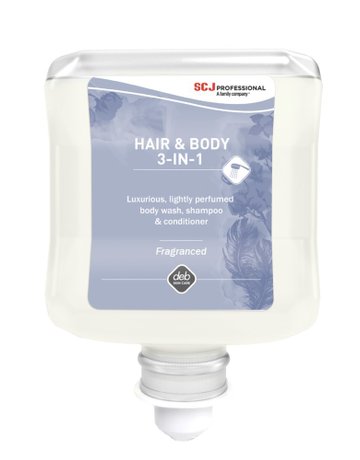 Bild HAIR & BODY 3-IN-1 Duschcreme, Shampoo 1 l Kartusche - Stoko-0