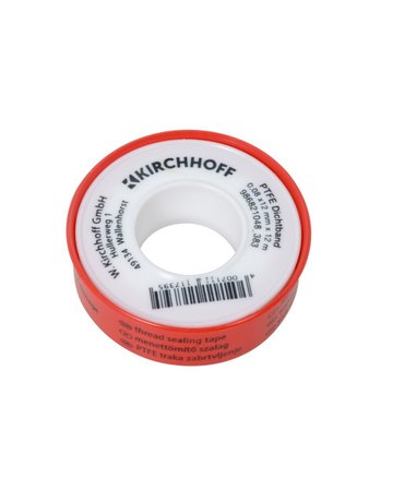 Bild PTFE Gewindedichtband, 0,08x12 mmx12m - KIRCHHOFF-0
