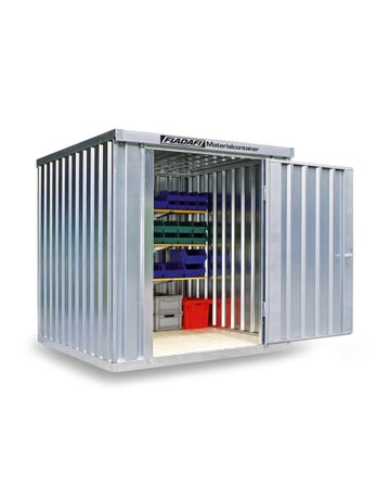 Bild Materialcontainer MC 1200 verzinkt, zerl egt, 2,00 m - Neutral-1