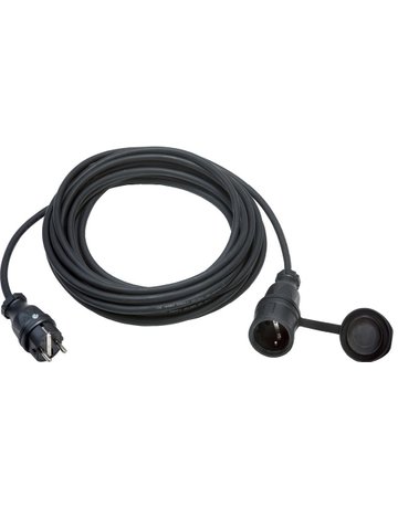 Bild Verlängerungskabel 10m H05RR-F3G1,5 IP44 mit PCE Stecker+Kupplung Althoff - Neutral-0