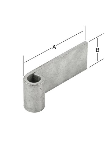 Bild Anschweißband 100x45mm ungeb.Eis. - VORMANN-1