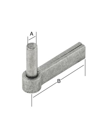 Bild Anschweißkloben 13x55mm Eisen bl. - VORMANN-1
