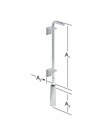 Bild Bodenschieb 400X65X150 mit Rohr u. 2 Winkel verz VORMANN-1