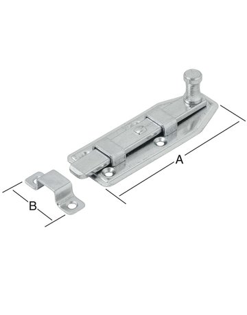 Bild Fensterriegel gerade 80X30 verzinkt VORMANN-1