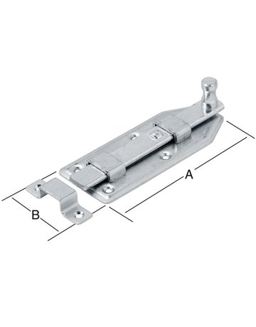 Bild Türknopfriegel gerade 160X65 verzin VORM ANN - VORMANN-1