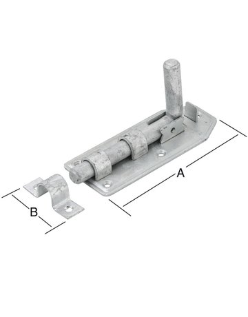 Bild Bolzenriegel 160X65mm feuerverzinkt VORMANN-1