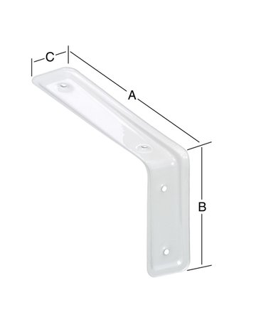 Bild KONSOLEN-3F WEISS 315X200MM Nr. 165315W VORMANN-1