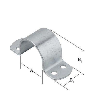 Bild Rohrschelle verz 49x40x3mm Nr. 168049Z V ORMANN - VORMANN-1