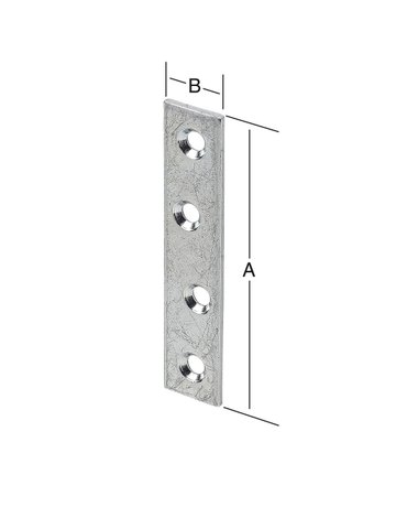 Bild Verbindungsblech 60X15 verzinkt - VORMANN-1
