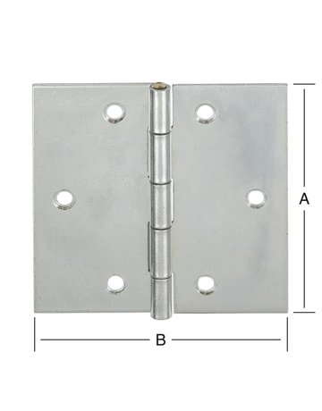Bild DIN-Scharnier känt .90X90 verzinkt VORMANN-1