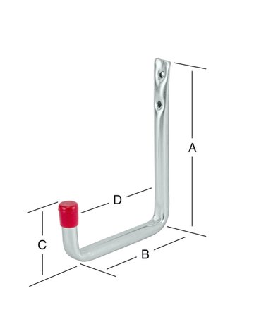 Bild Wandhaken Typ 4 12 X 1 mm Stahlr. - VORMANN-1