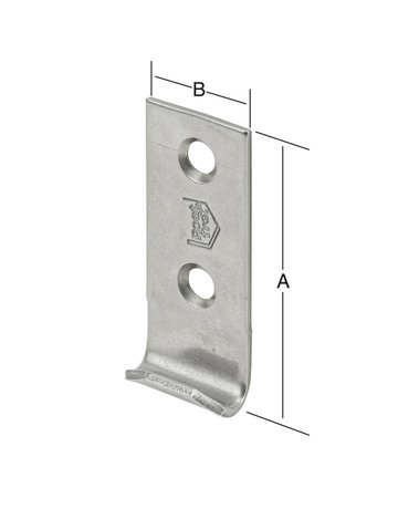 Bild Schließhaken 44x18mm gerade, Edelstahl V 2A - VORMANN-1