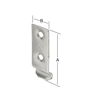 Bild Schliesshaken gekröpft 46x18 mm Edelstah l VORMANN-1