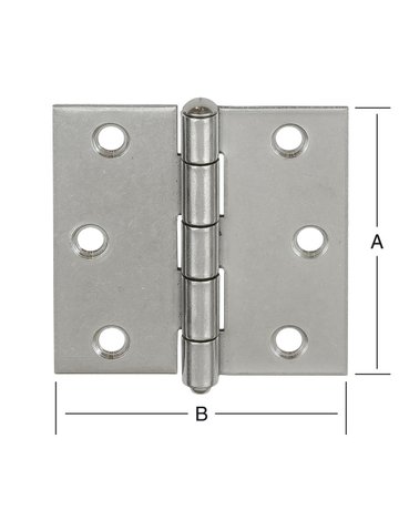 Bild Ger.känt.Scharnier 90X90 mm stark, Edels VORMANN-1