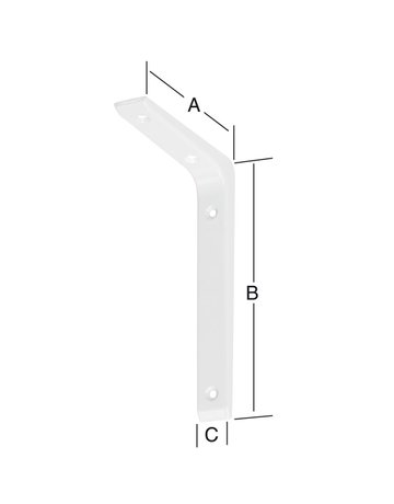 Bild Alu-Konsolstütze 100X150 mm weiß VORMANN-1