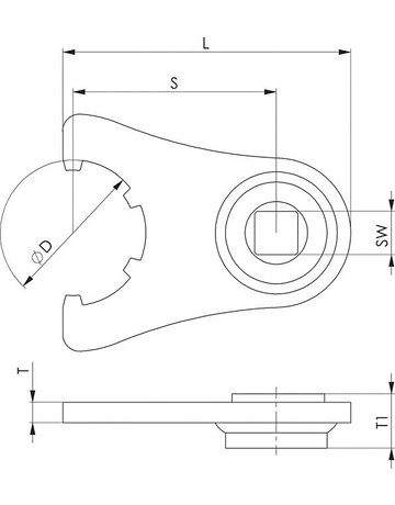 Bild Spannschlüssel 1/2Zoll für ER 40 AMF-1