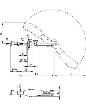 Bild Schubstangenspanner 6840 Gr. 5 AMF-2