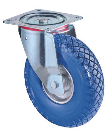 Bild Lenkrolle 260mm L400.C91 Pl.,pannensiche r blau,RL L400.C91.262 - BS ROLLEN-0