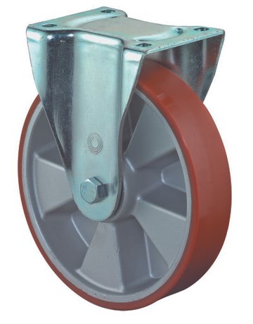 Bild Bockrolle 200mm L610.B90 Platte,Polyure Guss,KL L610.B90.200 - BS ROLLEN-0