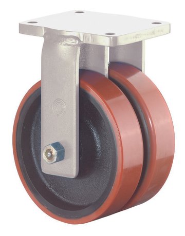 Bild Dopp-Bockr.300/100mm S110 .C10 Pl.,Polyu re Guss,KL S110.C10.301 BS ROLLEN-0