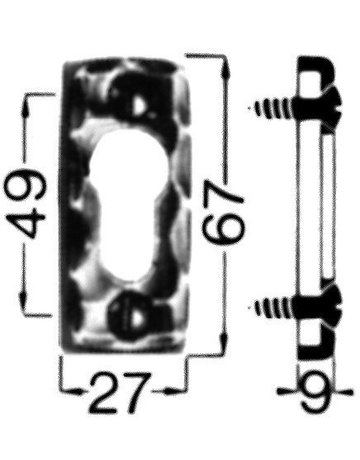 Bild Schlüssel-Rosette Nr. 283 PZ Ei Rowe - HS ROWE-0