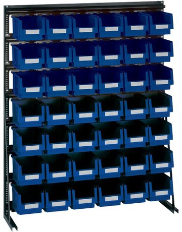Bild Vario-Regal V10D mit 42 PLK-Kästen, blau LA-KA-PE-0