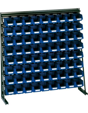 Bild Vario-Regal V8A mit 72 PLK-Kästen blau L A-KA-PE - LA-KA-PE-0