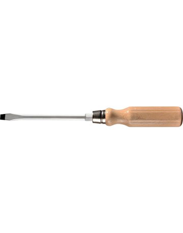 Bild Schraubendreher Holzheft Schlitz 4,5x0,8 x90mm FORTIS-0