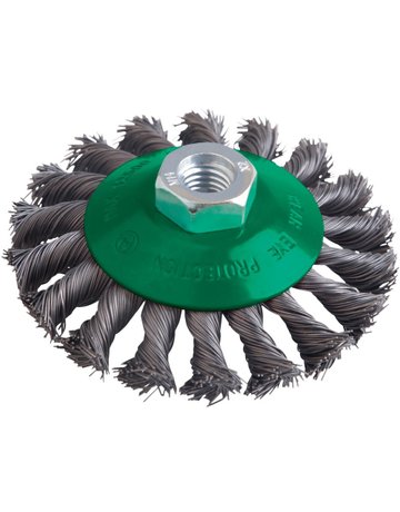 Bild Kegelbürste Stahldraht 100x0,5mm gezopft FORTIS-0