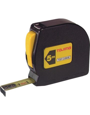 Bild Taschenbandmaß TOP CONVE 5mx13mm gelb Ta jima - Tajima-0