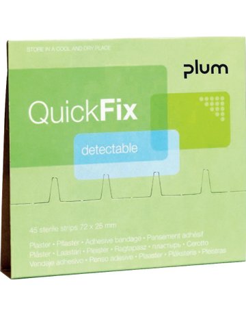 Bild Nachfüllpackung QuickFix mit 45 Pflaster., blau - PLUM-0