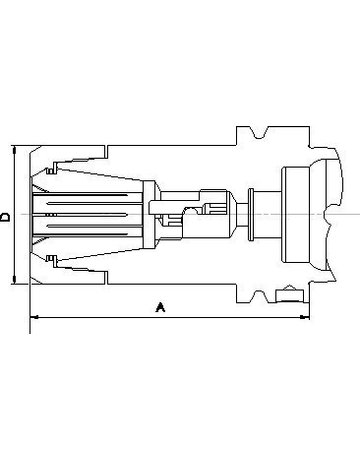 Bild Spannzangenfutter DIN69893A CP32 HSK-A 6 3-160 FAHRION-1