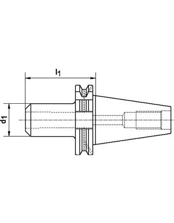 Bild Spannfutter HG DIN ISO 7388-1ADB SK40 2- 8mm HAIMER HAIMER-1