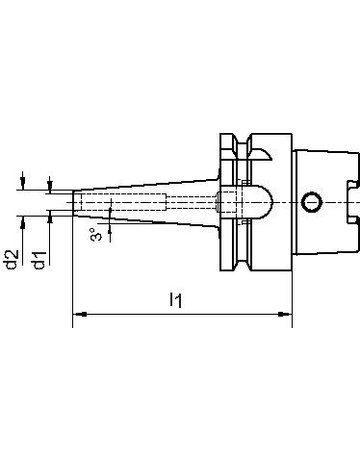 Bild Schrumpffutter Mini DIN69863A Schaft A-6 3 8x120mm HAIMER-1