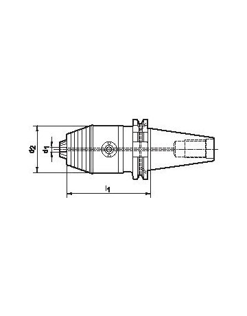 Bild Kurzbohrfutter DIN69871 ADB R/L 0,3-8 SK 40 WTE-1