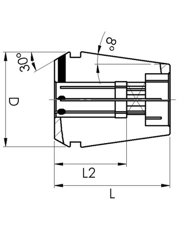 Bild Spannzange abgedichtet mit Vierkant GERC 20- 7x5,5 FAHRION-1