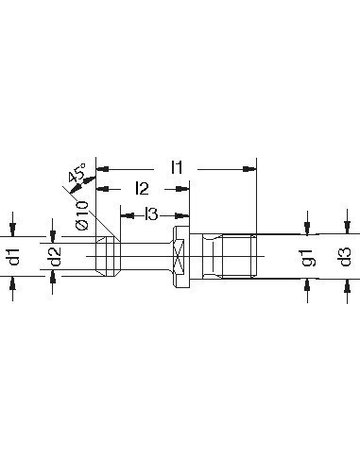 Bild Anzugsbolzen JISB6339 BT40 45Grad HAIMER-1