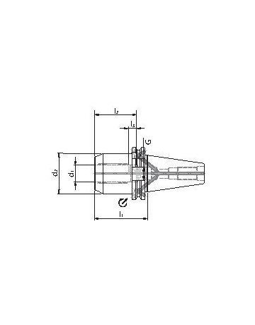 Bild Spannfutter HPH DIN69871ADB SK40 12x50mm WTE-1