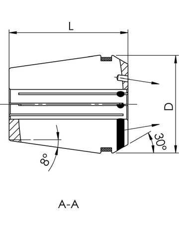 Bild Spannzange DIN6499B GERC25HPDD 14,0mm FA HRION - FAHRION-1