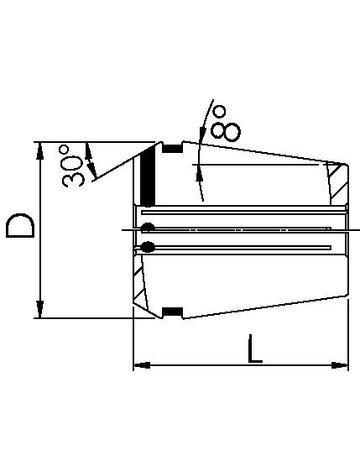 Bild Spannzange 469E Innenkühlung GERC32 3mm FAHRION-1