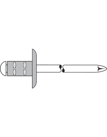 Bild Mehrbereichs-Blindniet Alu/Stahl Großkop f 4,8x25mm GESIPA PolyGrip-4