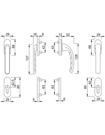 Bild Garnitur 099KH/66N/U26/0710 F8707 N12A8504 7 PZ 63-68 - HOPPE-1