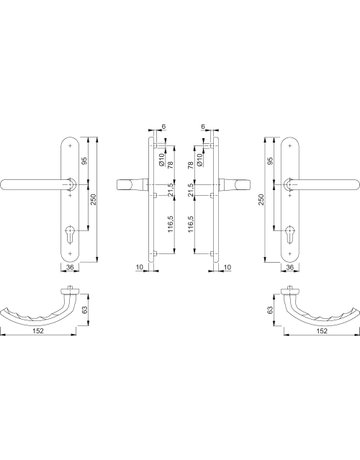 Bild Garnitur Schild1500/3357N GRT F1-2 8 PZ- 92 67-72 - HOPPE-1