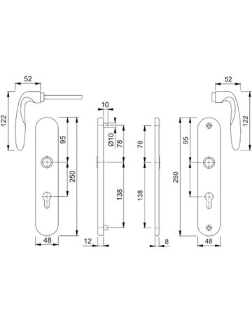 Bild SI-GRT Schild F77R M151/361A/360,10/92PZ - HOPPE-1