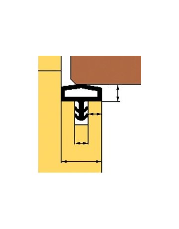 Bild Zimmertürdichtung L8001Weiß - TRELLEBORG-1