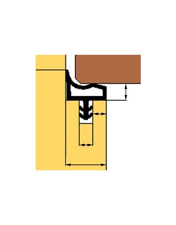 Bild Zimmertürdichtung L8002Weiß - TRELLEBORG-1