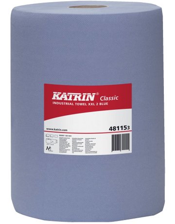Bild Katrin Classic XXL 2 blue laminated 38x3 6 cm Rolle mit 500 Blatt-1