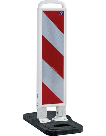 Bild Klappbake weiß 750mm Fuß schwarz RA2B R L - WEMAS-0