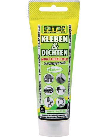 Bild Montagekleber Kleben & Dichten 80ml, tra nsparent - PETEC-0